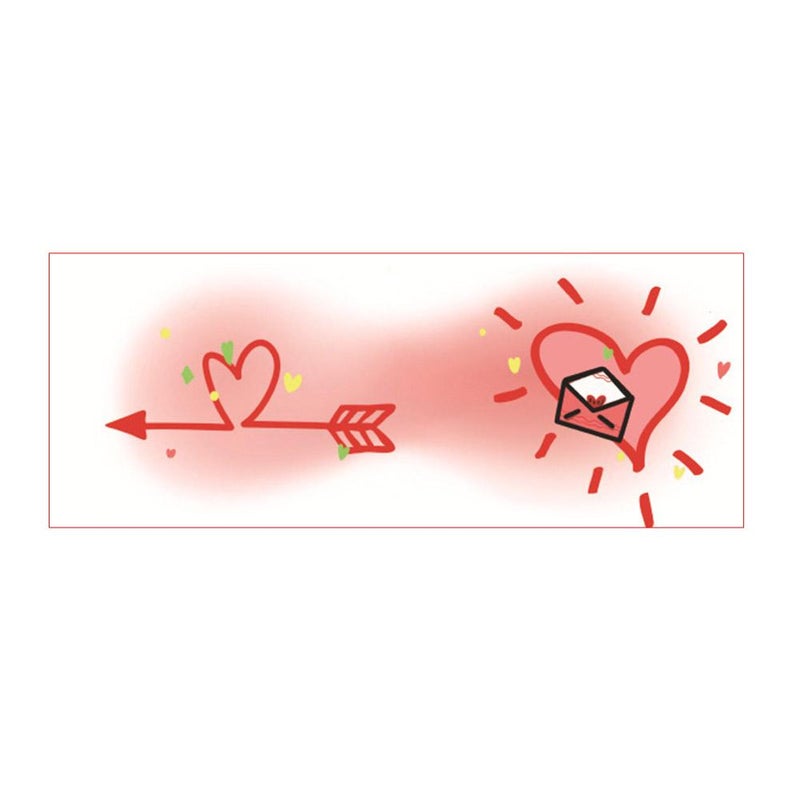 Valentine's Day face tattoo stickers, waterproof, sweatproof, cute face stickers
